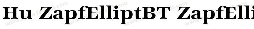 Hu ZapfElliptBT ZapfElliptBT Bold字体转换